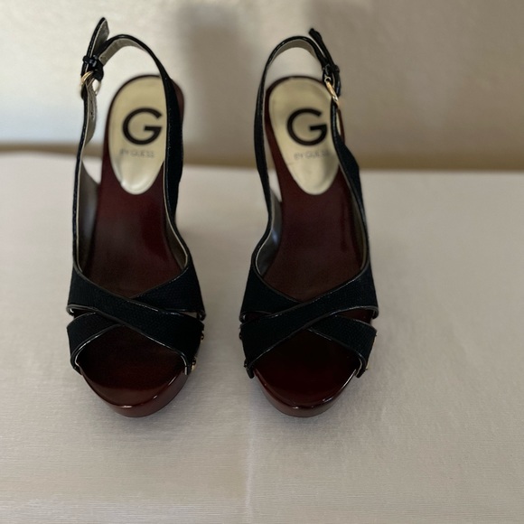 Guess wooden fabric High heels - Picture 2 of 3